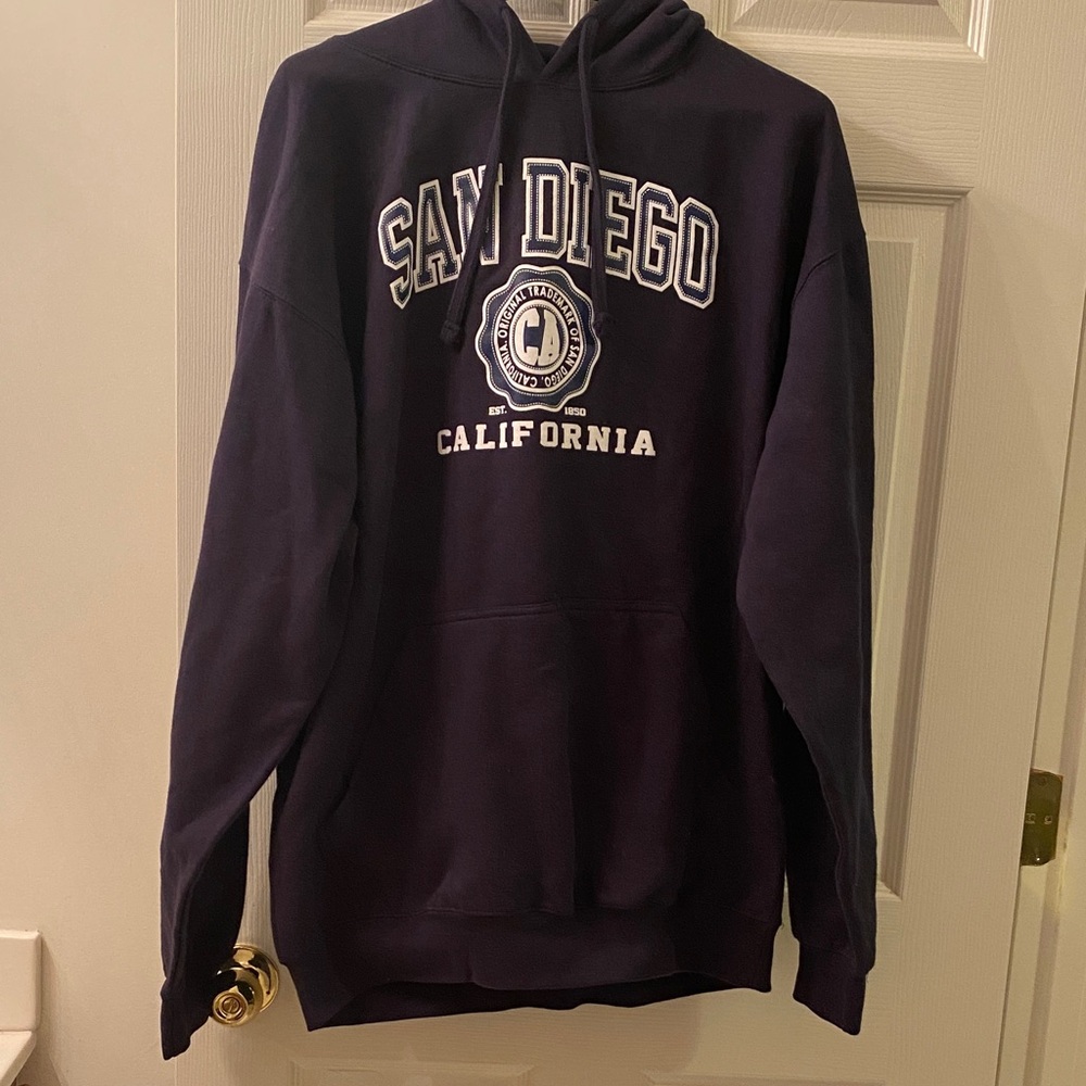 San Diego California Navy Hoodie